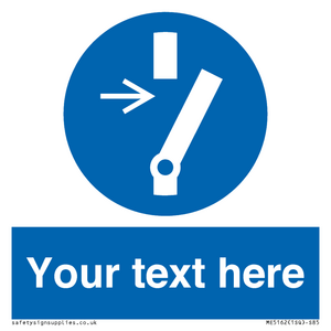 Custom Disconnect Sign